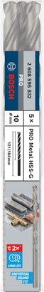 مجموعة مثقاب Bosch PRO Metal HSS-G مقاس 10 مم.