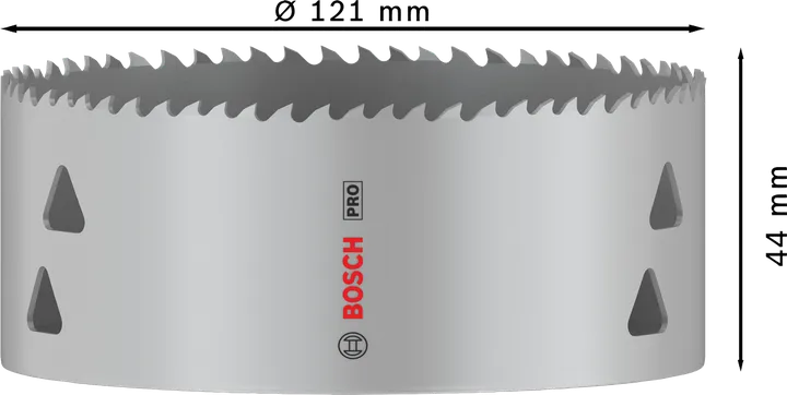 منشار ثقب متعدد المواد Bosch PRO مقاس 121 ملم للقطع متعدد الاستخدامات.