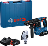 مطرقة دوارة Bosch GBH 18V-18 مع الحقيبة والملحقات.
