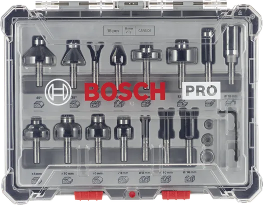 مجموعة رؤوس التوجيه Bosch برو 15 قطعة.