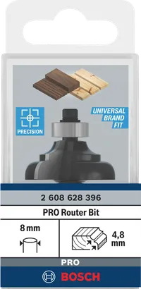 بت التوجيه Bosch PRO الكلاسيكي Ogee 4.8 مم R ساق 8 مم.