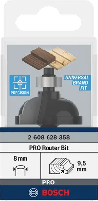 بت التوجيه Bosch PRO بقطر 8 مم وقطر كلاسيكي 9.5 مم.