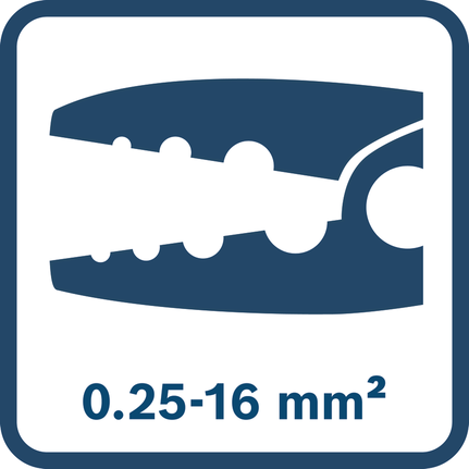 كماشة تجعيد 0.25–16 مم².