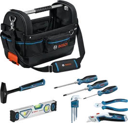 مجموعة أدوات يدوية من Bosch GWT 20 مع حقيبة حمل، 17 قطعة.