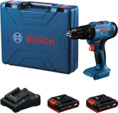 مجموعة مثقاب لاسلكي Bosch GSB 18V-45 مع بطاريات وشاحن.
