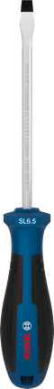 مفك براغي مسطح الرأس من Bosch SL 6.5 بمقبض مريح.