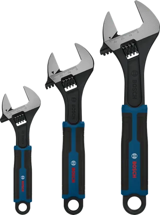 مجموعة مفاتيح ربط قابلة للتعديل من Bosch 150، 200، 250 مم.