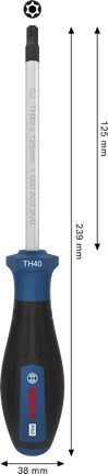 مفك براغي Bosch برو TH40 × 125 مم بمقبض مريح.