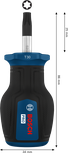 مفك براغي Bosch برو ستوبي TX30 بشفرة 25 مم.