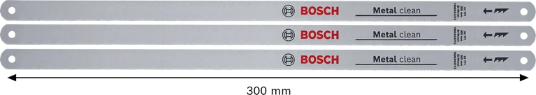 شفرة منشار Bosch ثنائية المعدن بطول 300 مم، 32 سنًا في البوصة، عبوة من 3 قطع.