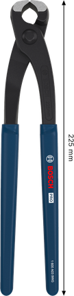 كماشة الخرسانة Bosch برو 225 مم بمقابض مغموسة.