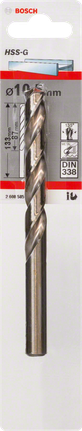 Bosch 10mm HSS-G metal drill bit.