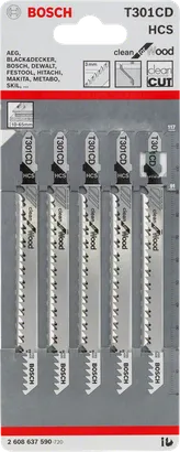 Bosch T 301 CD jigsaw blades pack.