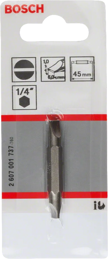 Bosch double ended 1/4″ bit 45mm.