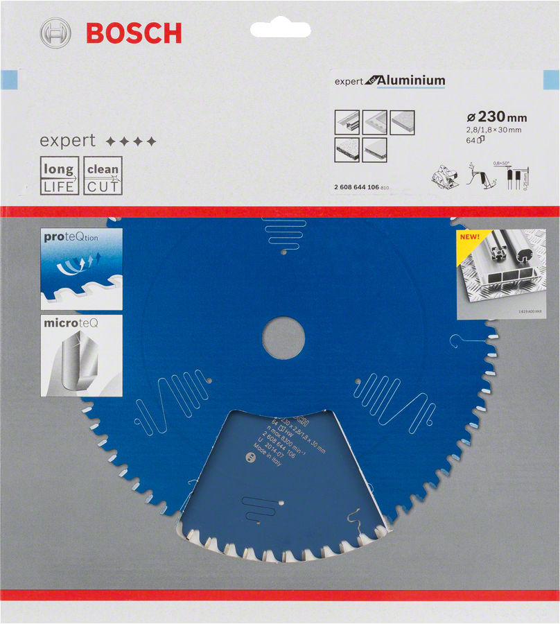 Bosch Expert for Aluminium 230mm circular saw blade.