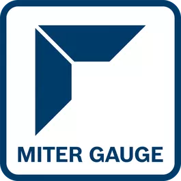 Angled joining of two workpieces thanks to miter gauge function