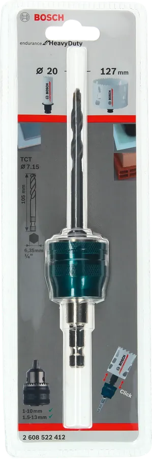 Bosch PC Plus Adapter 8.7 mm hex shank drill bit.