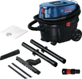 Vacuum cleaner with attachments.