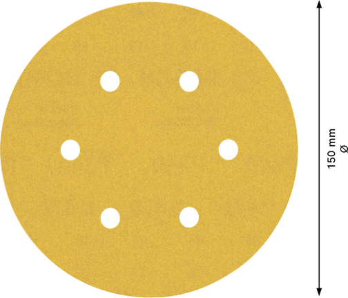Bosch EXPERT C470 sandpaper disc 150mm 6 holes.