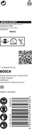 Bosch EXPERT CYL-9 MultiConstruction Drill Bit 3 x 40 x 70 mm.