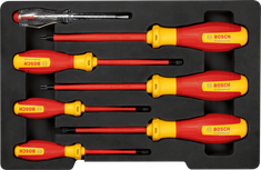 Bosch VDE screwdriver set TX 7 pcs for electrical work.