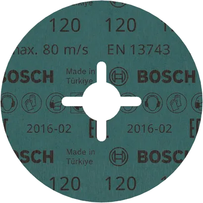 Bosch PRO R574 Fibre Disc 115 mm G120 for sanding.