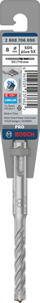 Bosch SDS plus-5X 8×50×110 mm drill bit.