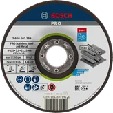 Bosch PRO Stainless Steel and Metal 3-in-1 cutting disc.
