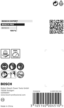 Bosch PRO Metal clean cup brush 70 x 0.3 mm.