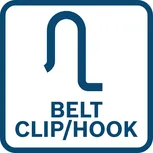 Belt clip hook.