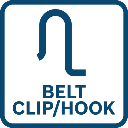 Belt clip hook.
