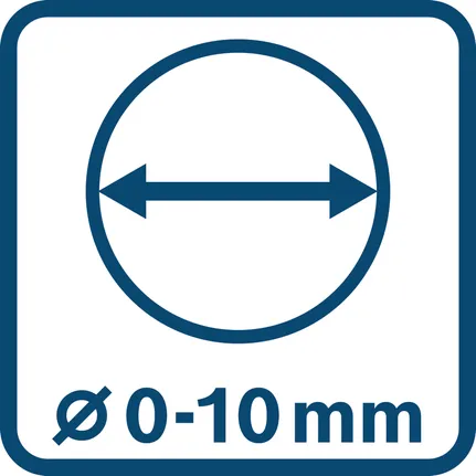 Diameter 0-10 mm.