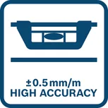 High accuracy 0.5mm.
