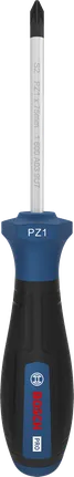 Bosch PRO Screwdriver PZ1 x 75 mm with ergonomic handle.