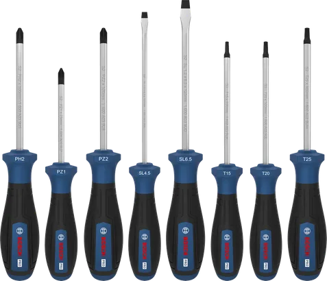 PRO Screwdriver PH/PZ/SL/TX Set, 6 pcs