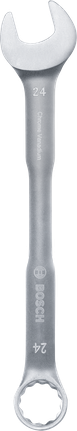 Bosch 24 mm chrome vanadium combination wrench.