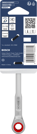 Bosch 8 mm ratchet combination wrench, chrome vanadium.
