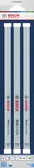 Bosch hacksaw 300 mm 24 TPI bi-metal blades 3 pack.