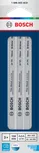 Bosch 150 mm 24 TPI bi-metal hacksaw blades, 3 pack.
