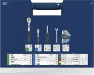 Bosch Hand Tool Mixed Set 134 pcs with ratchets and hex keys.