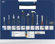 Bosch Hand Tool Mixed Set 89 pcs with case.