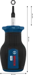 Bosch PRO Stubby Screwdriver TX10 x 25 mm with ergonomic handle.
