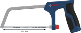Bosch 150 mm bi-metal hacksaw for precise metal cutting.
