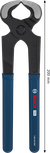 Bosch PRO Carpenters Pincers 200 mm with dipped handles.