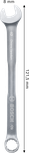 Bosch 8 mm combination wrench chrome vanadium.