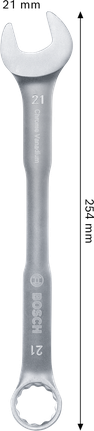 Bosch combination wrench 21 mm chrome vanadium.