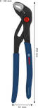 Bosch water pump pliers 250 mm with non-slip handles.