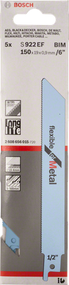 Lame de scie à métaux Bosch S 922 EF 6″.