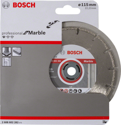 Disque à tronçonner diamanté Bosch Standard pour marbre 115 mm.