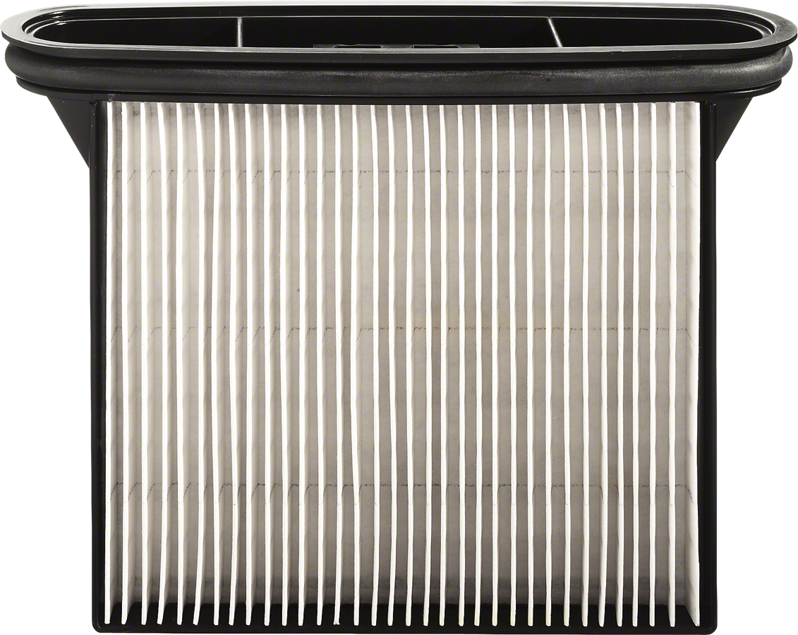 Filtre à vide plissé rectangulaire Bosch pour l'extraction de la poussière.